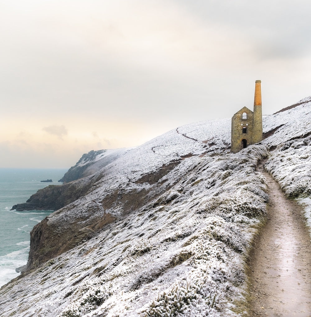 Cornish Christmas card, A Cornish Christmas, Wheal Coates, St Agnes